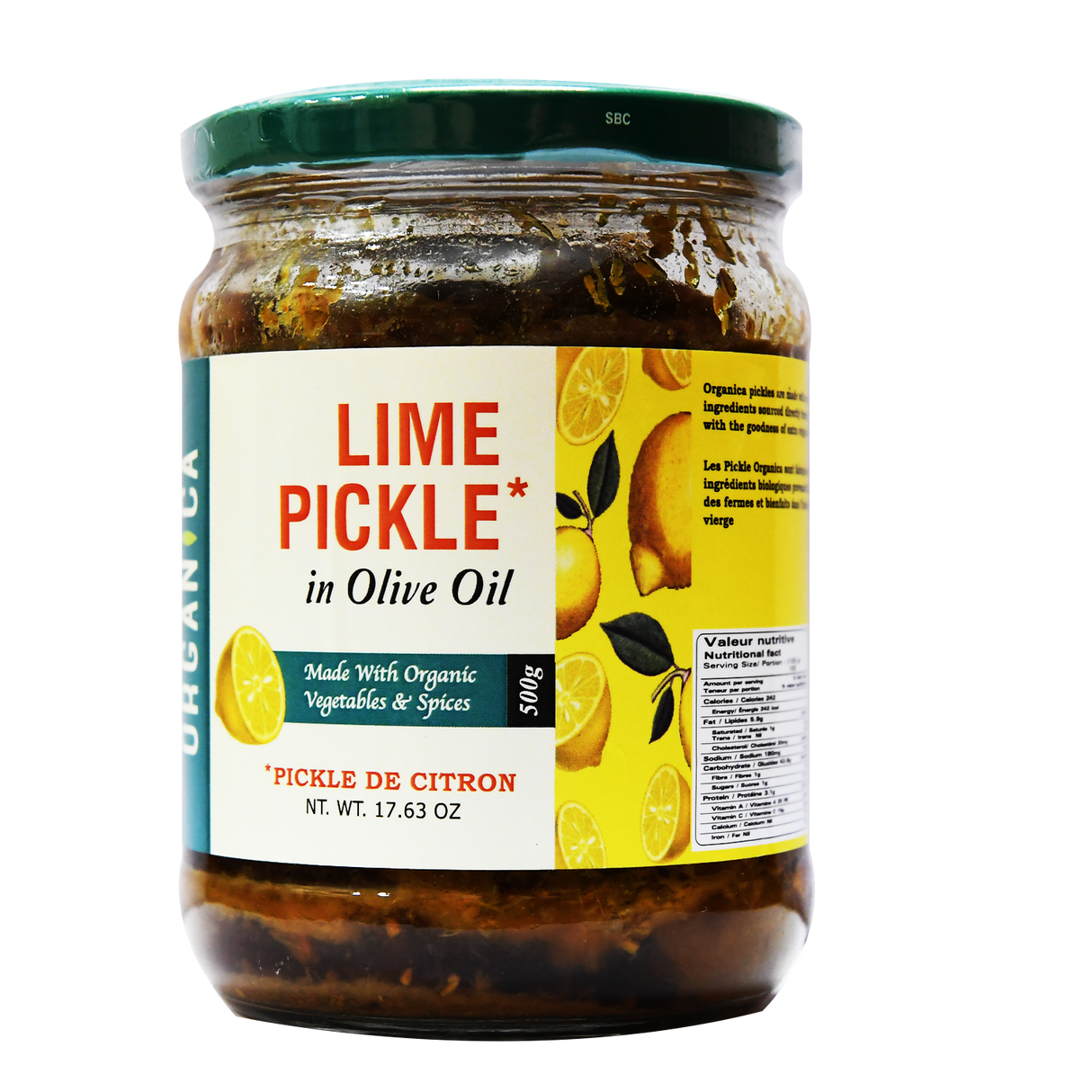 Organica Lime Pickle 300g & 500 g
