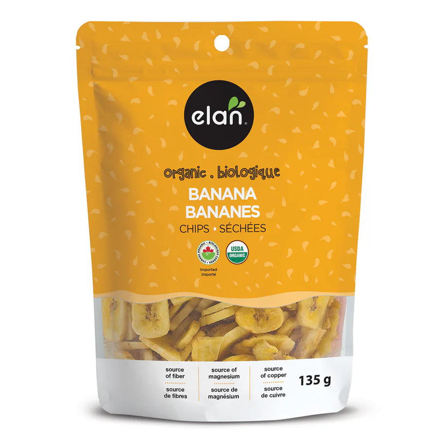 Elan Organic Banana Chips 135 g