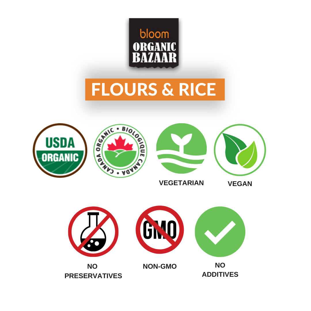Bloom Organic Pure Basmati Rice 2lbs & 1.5kg