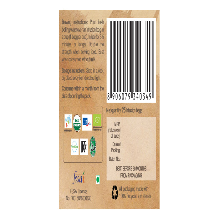 Organic OW'REAL Tulsi Green Tea in Onterio