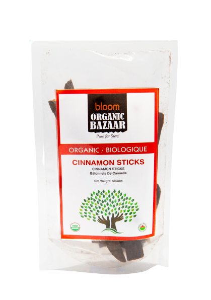 Bloom Organic Cinnamon Sticks 50gms