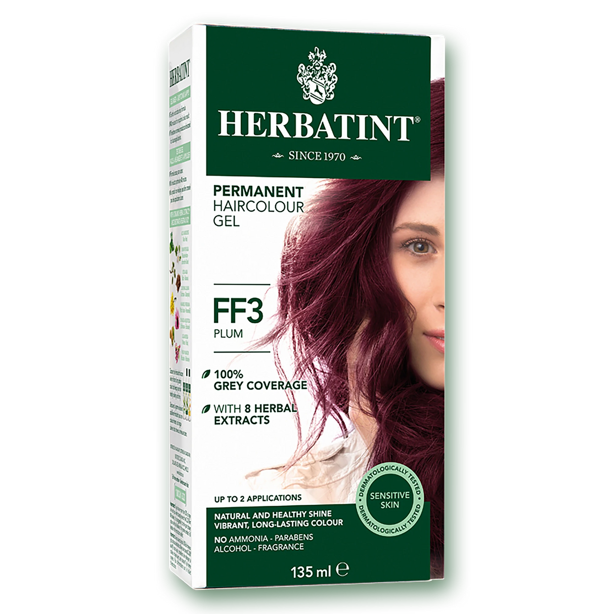 Herbatint FF3 Plum Permanent Haircolour Gel 135 mL