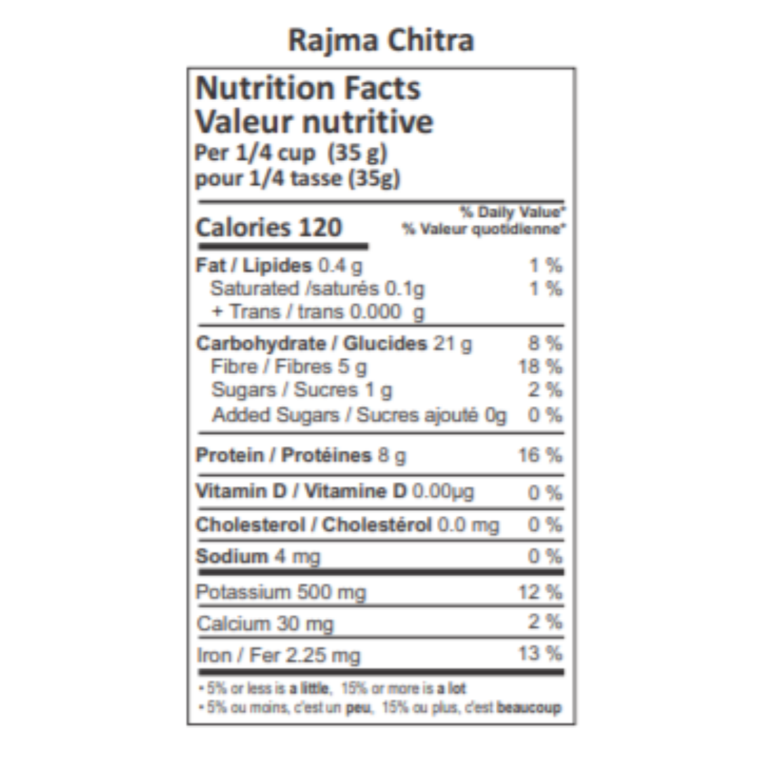 Bloom Organic Rajma Chitra 2 lbs & 1.5 kg