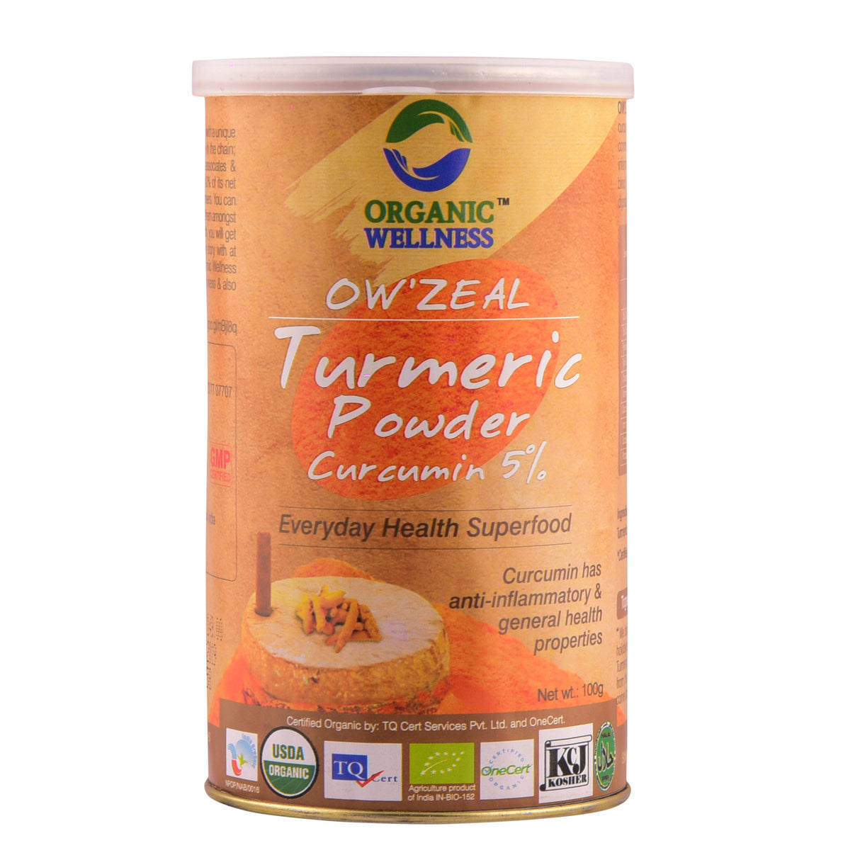OW’Zeal Turmeric Powder – 5% Curcumin, 100 grams
