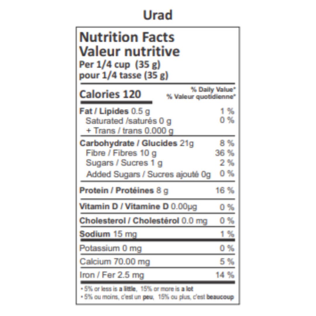 Bloom Organic Urad Whole 2 lbs & 1.5 kg