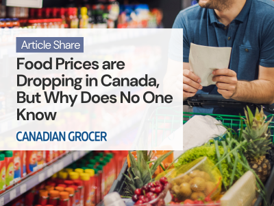 Article Share: Food prices are dropping, but no one cares