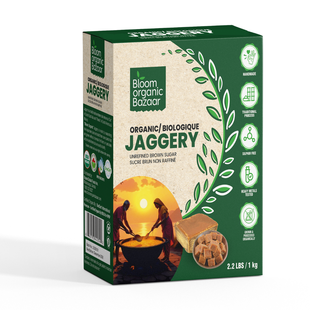 Bloom Organic Jaggery 1kg *NEW HARVEST 2025*