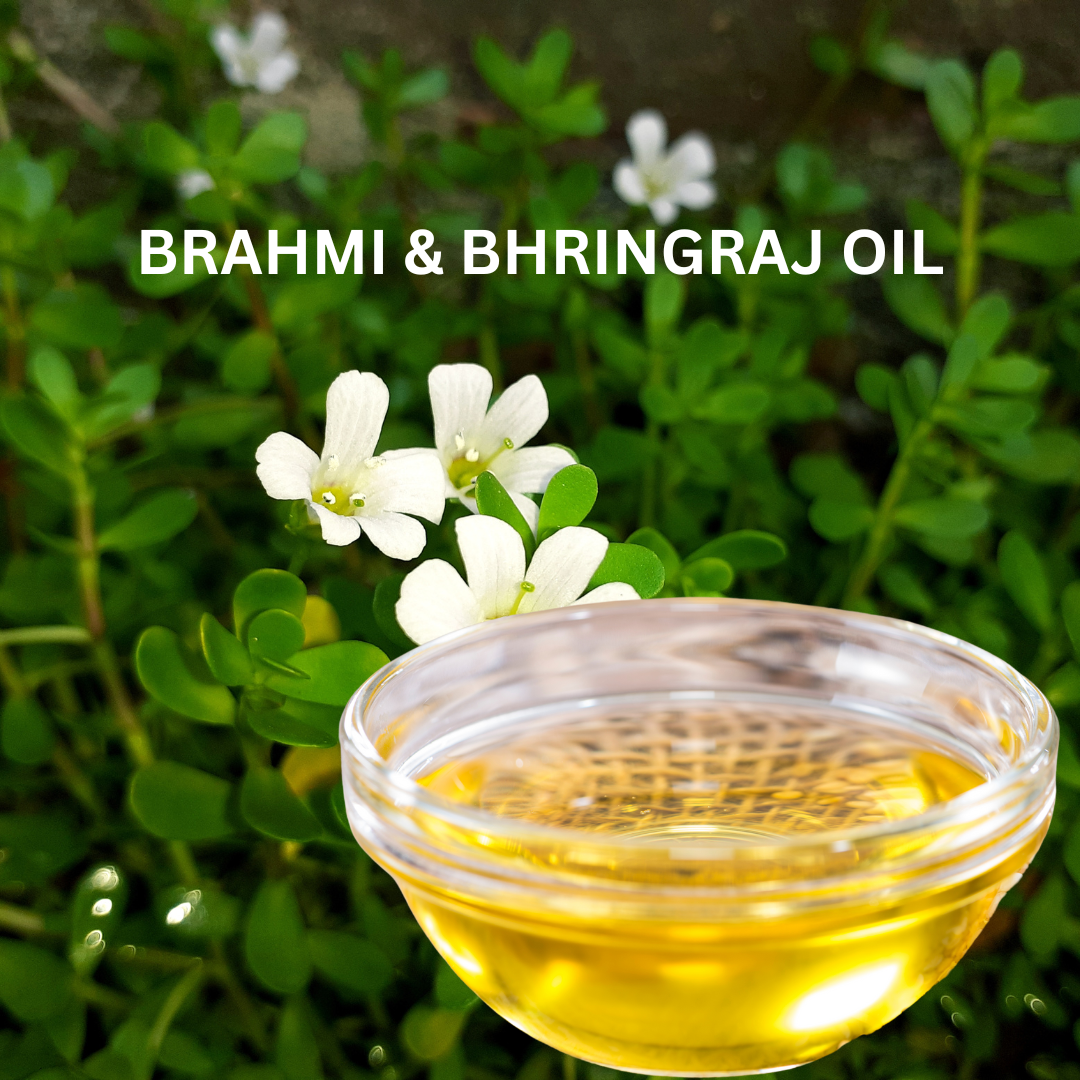 Organic Herbal Hair Brahmi & Bhringaraj Oil 100 mL