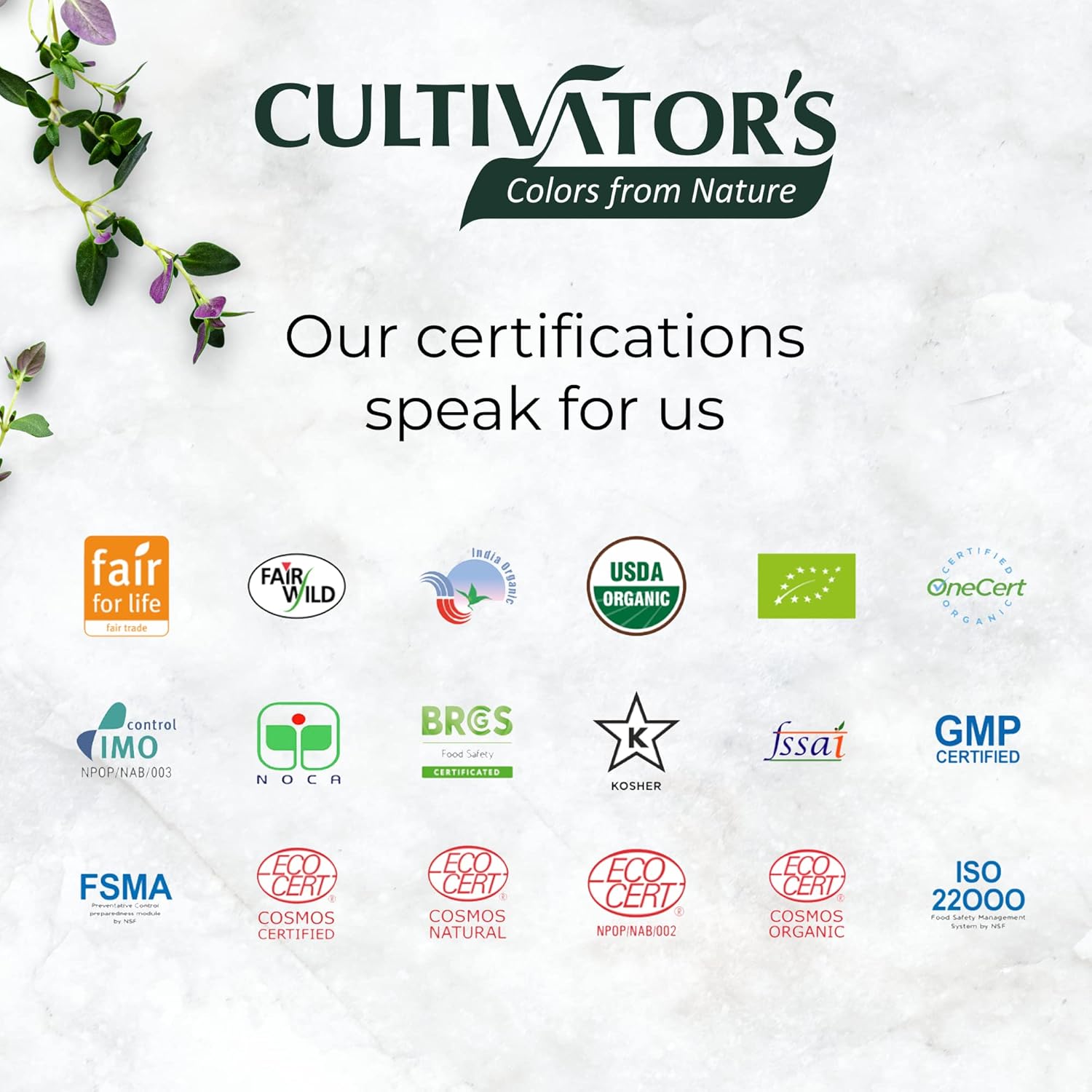 Cultivator's Organic Herbal Dark Brown Hair Color (4x25g)