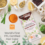 Cultivator's Organic Herbal Dark Brown Hair Color (4x25g)