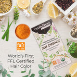 Cultivator's Organic Herbal Deep Chestnut Hair Color (4x25g)