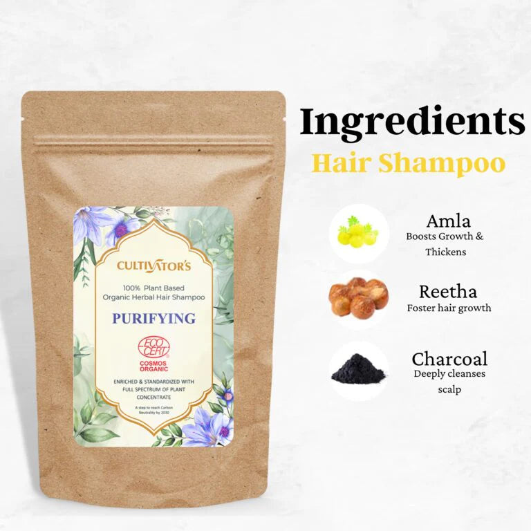 Organic Herbal Hair Shampoo Powder – Purifying 250 g