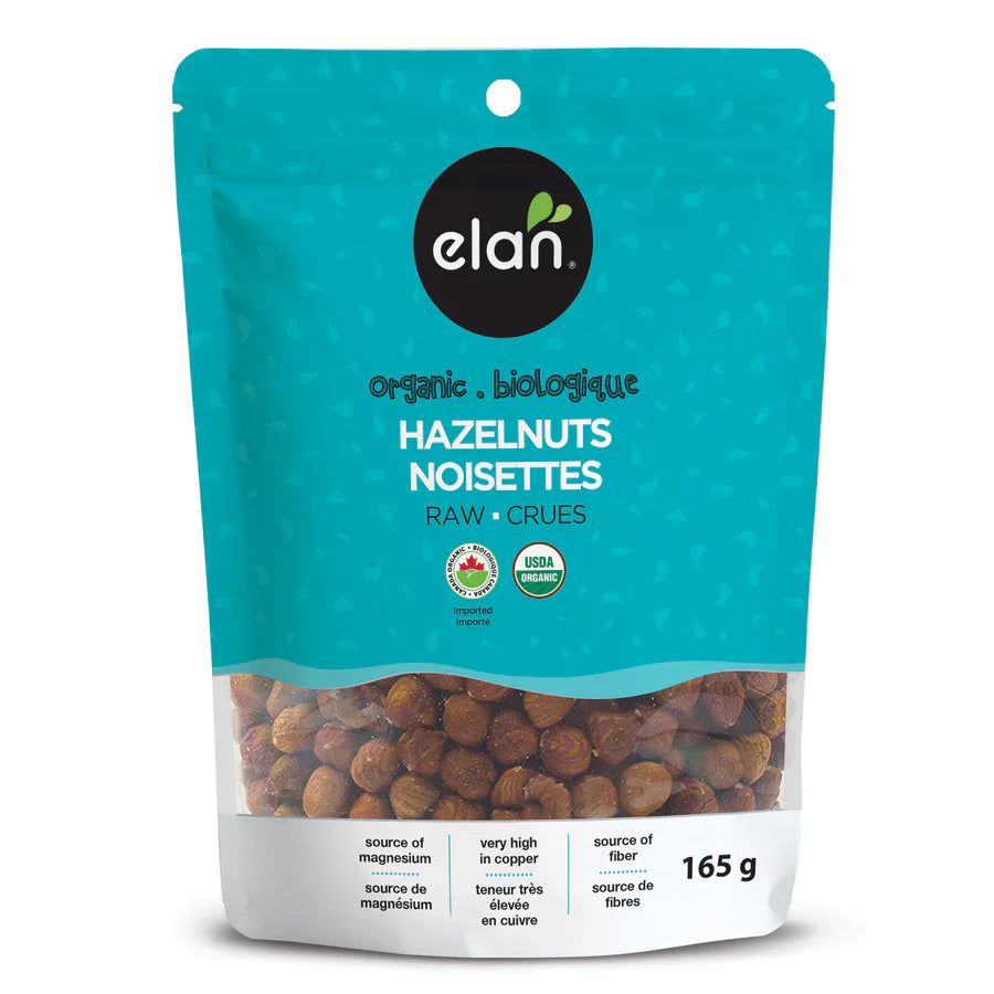 Elan Organic Raw Hazelnuts 165 g
