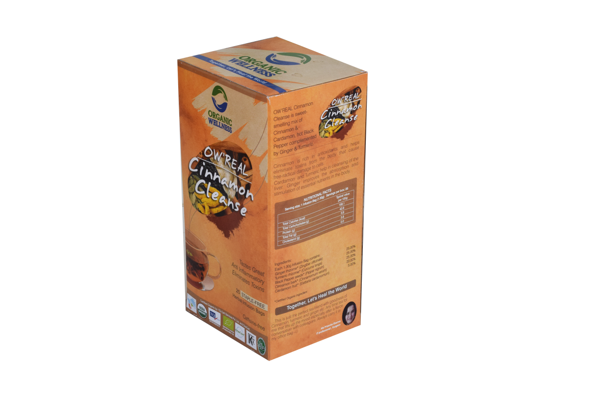 OW'REAL Organic Cinnamon Cleanse Tea
