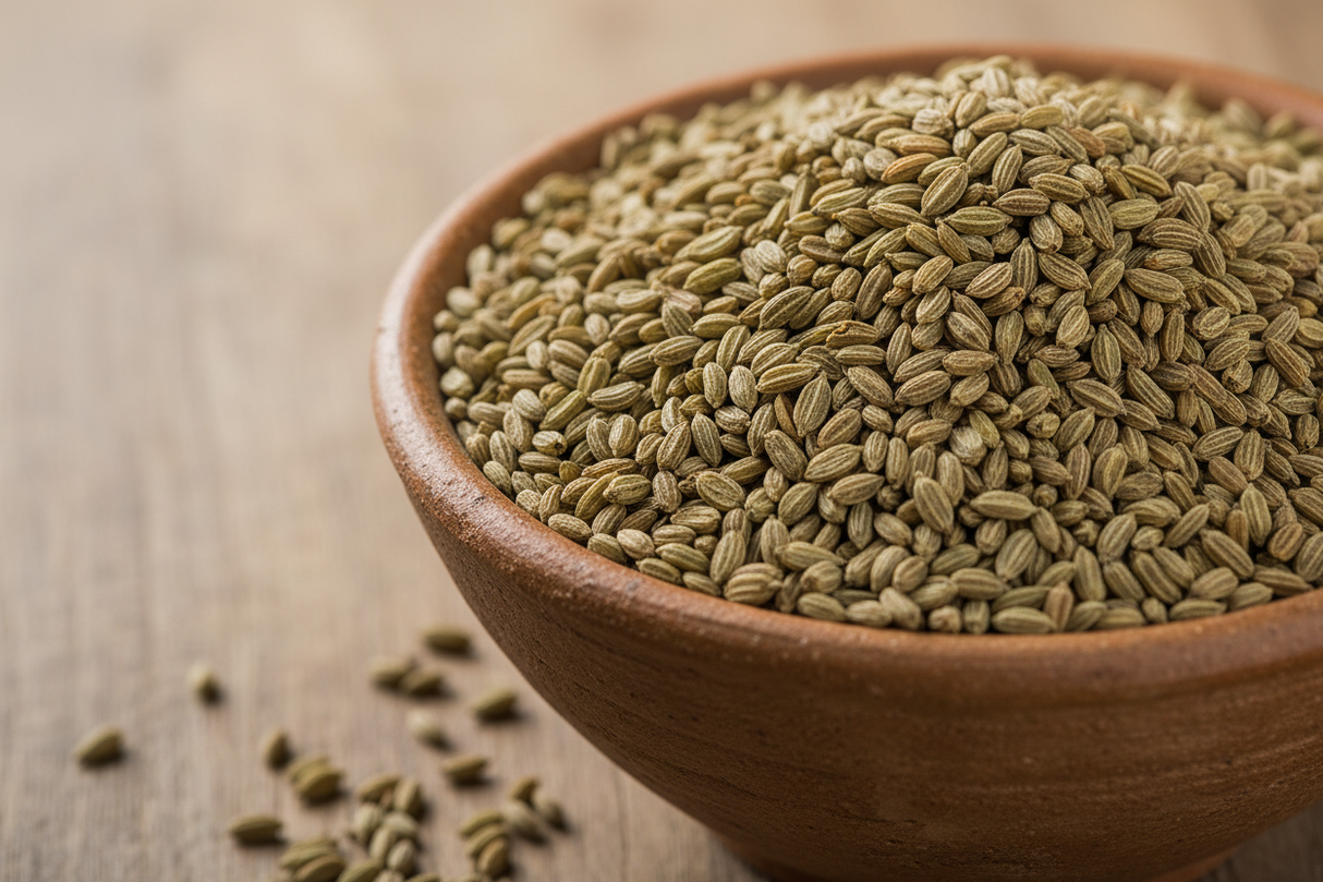 carom seeds in a bowl