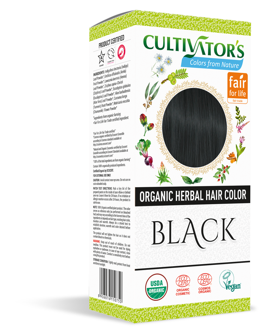 VCare Natural Herbal Hair Dye Powder for Men and Women | Apply for Dry Hair  |