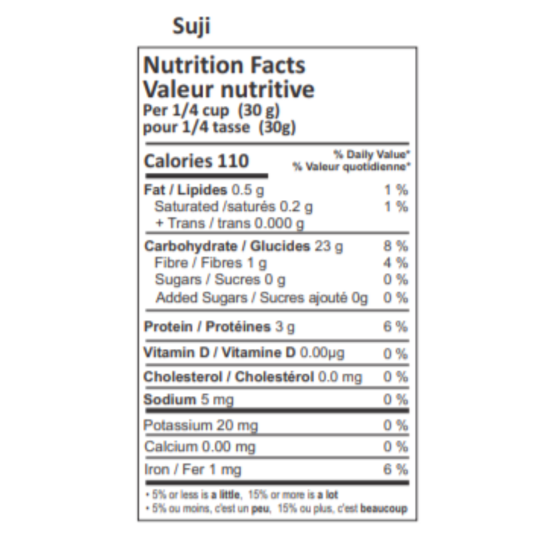 Bloom Organic  Wheat Suji 2 Lbs