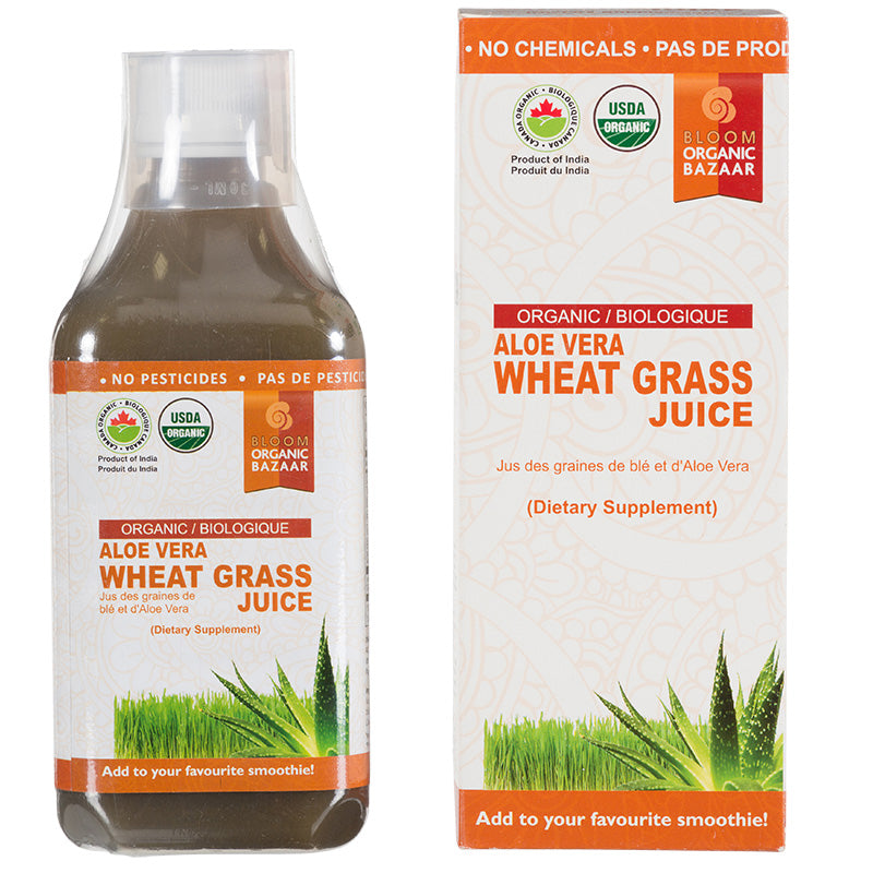 Bloom  Organic Aloe Vera & Wheat Grass Juice in Canada