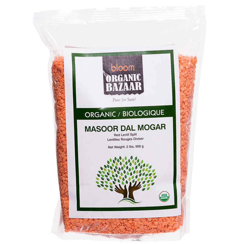 Bloom Organic Masoor Dal Mogar 2 lbs & 1.5 kg – Bloom Organic Bazaar